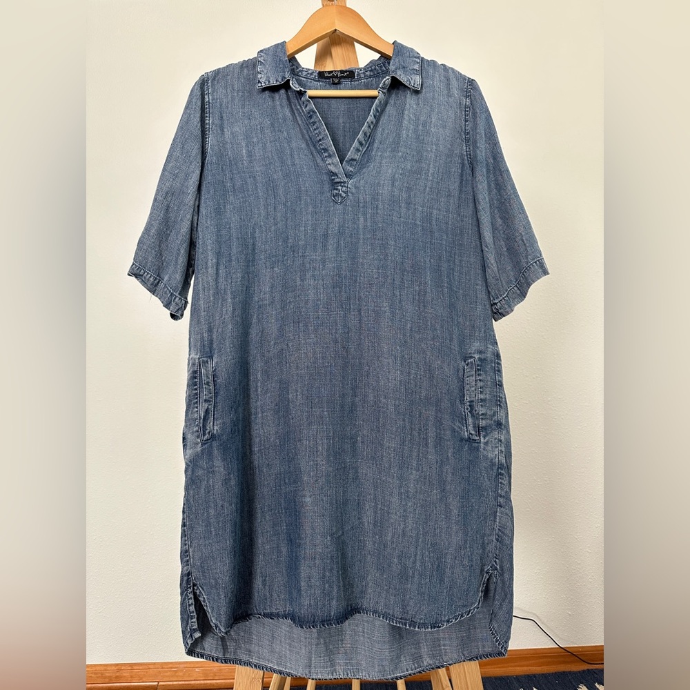 Boho tunic dress - tencel and cotton blend - Medium